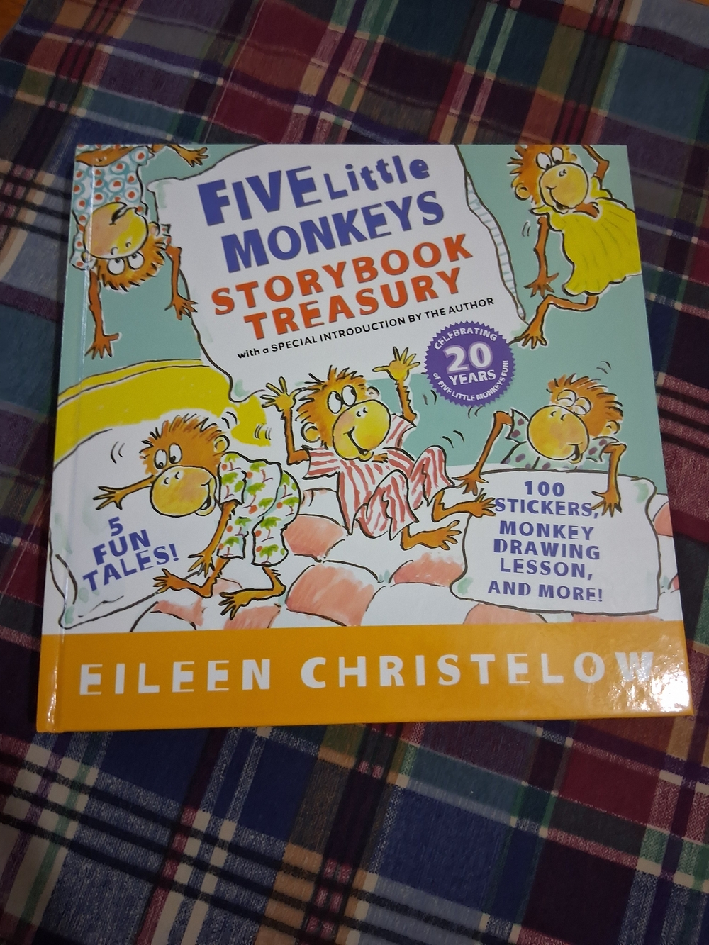 Five Little Monkeys Storybook Treasury - Yellow & Mint